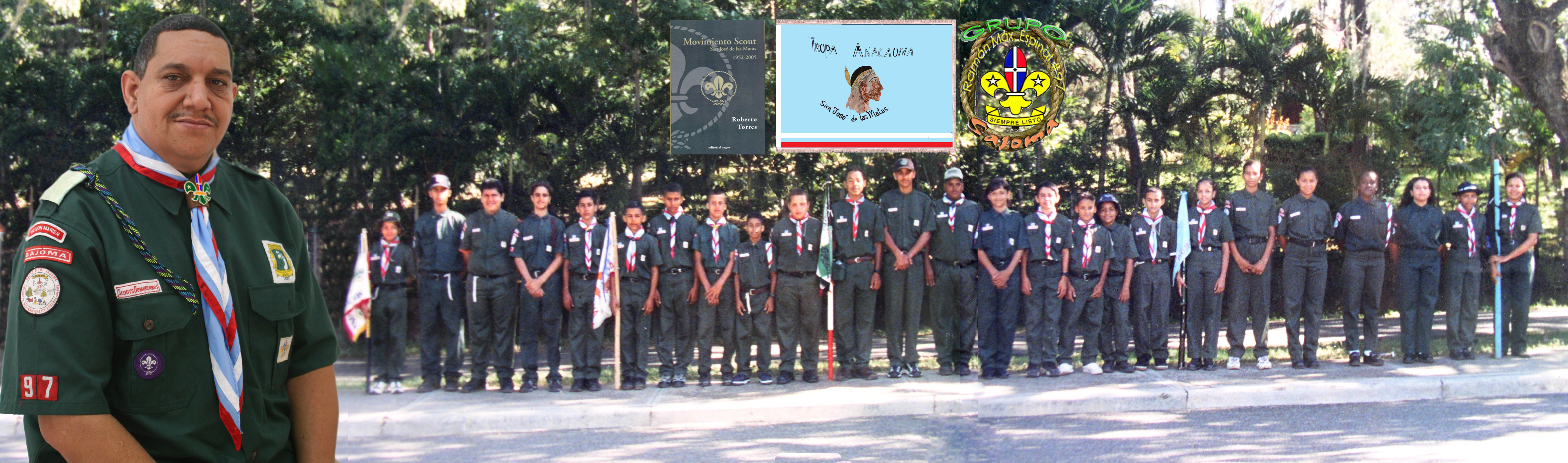 La Tropa Anacaona del grupo scout #97 en el 1998